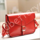 Bolsa carteiro vermelha