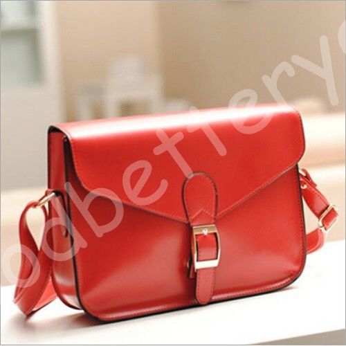 Bolsa carteiro vermelha